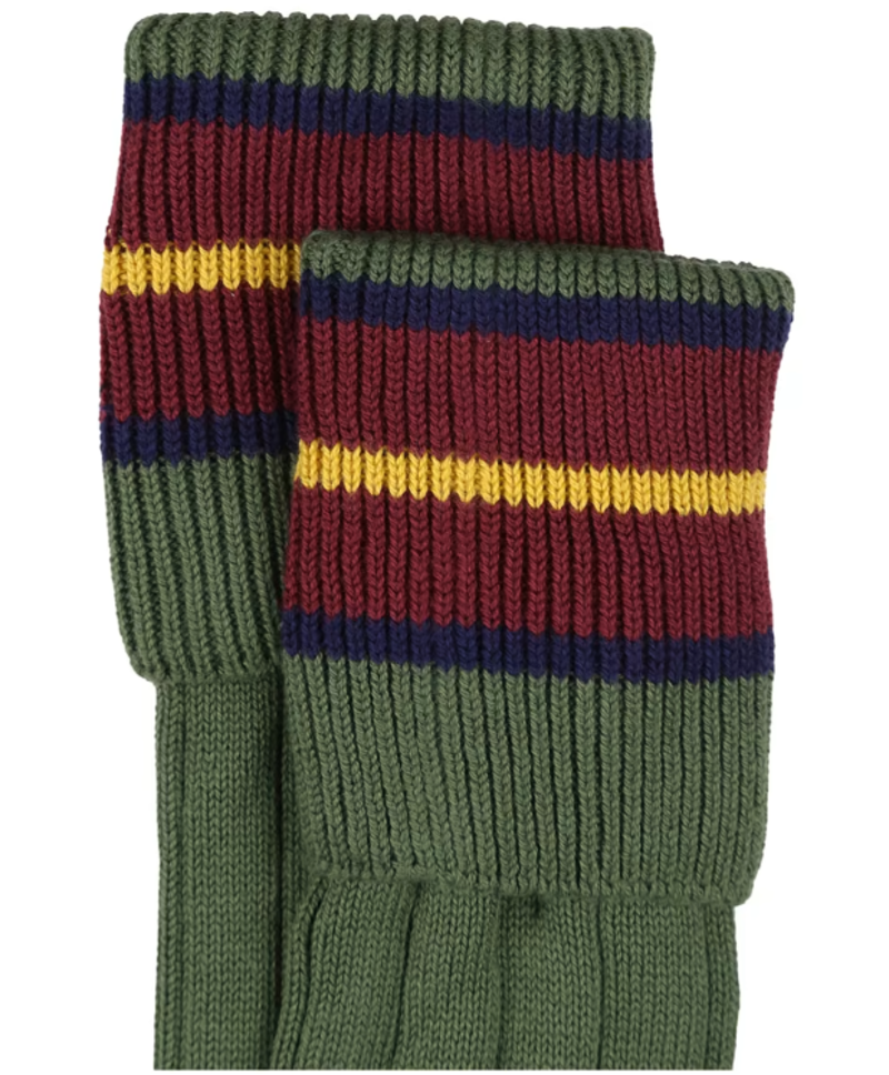 Pennine Nelson Shooting Sock - Moss-2